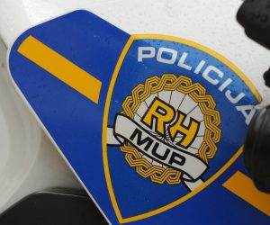 30.04.2014., Sibenik - Oznake Ministarstva unutarnjih poslova na policijskim motorima. 
Photo: Hrvoje Jelavic/PIXSELL