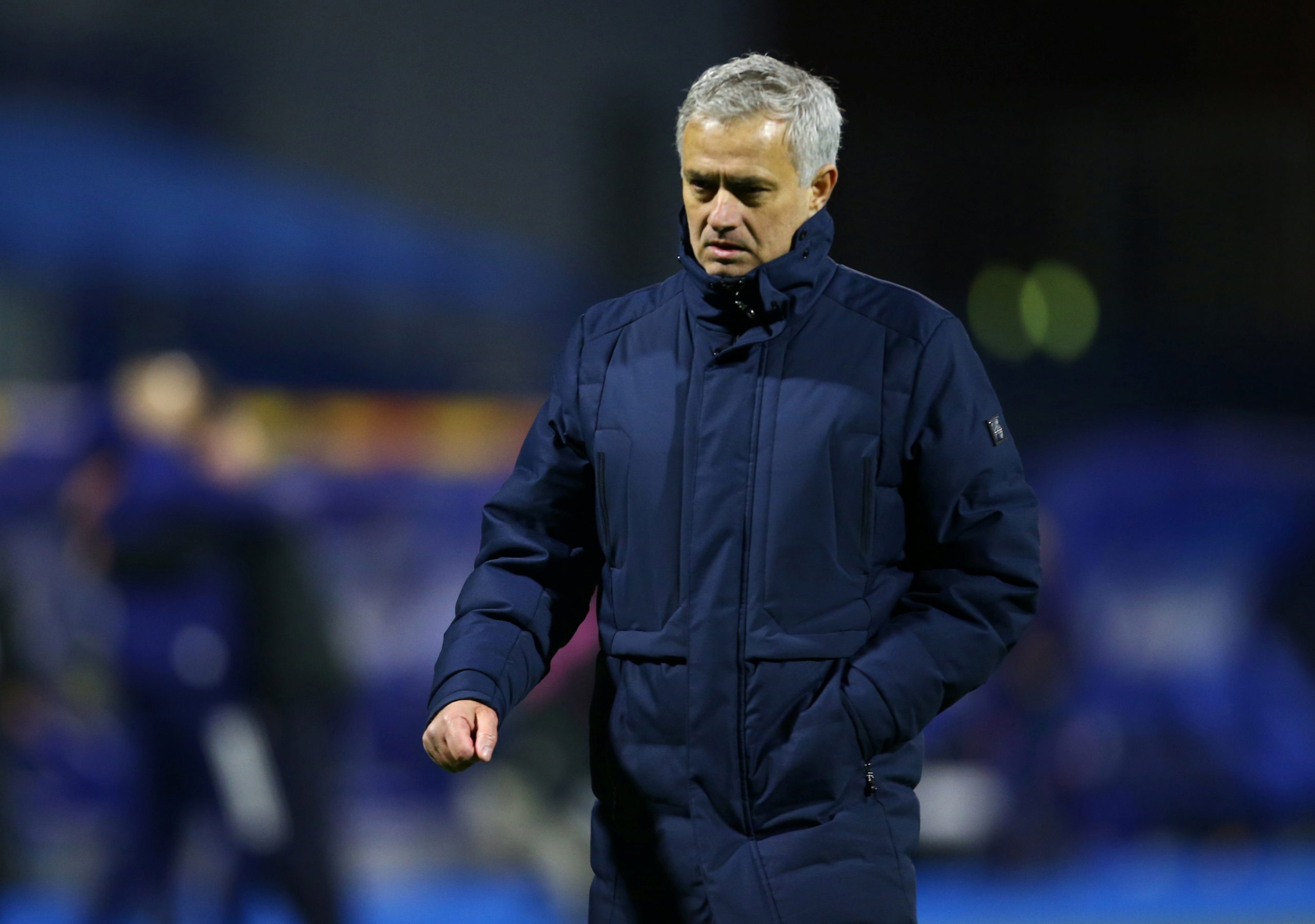 Europa League - Round of 16 Second Leg - Dinamo Zagreb v Tottenham Hotspur Soccer Football - Europa League - Round of 16 Second Leg - Dinamo Zagreb v Tottenham Hotspur - Stadion Maksimir, Zagreb, Croatia - March 18, 2021 Tottenham Hotspur manager Jose Mourinho looks dejected after the match REUTERS/Antonio Bronic     TPX IMAGES OF THE DAY ANTONIO BRONIC