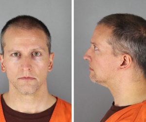 epa09148383 Handout booking photo released by the Hennepin County Sheriff's Office showing former Minneapolis Police Department Police Officer Derek Chauvin who was arrested and charged with second-degree murder, third-degree murder and second-degree manslaughter in the death of George Floyd in Minneapolis, Minnesota, USA, 12 June 2020 (reissued 20 April 2021). Former Minneapolis police officer Derek Chauvin was found guilty on all counts in the death of George Floyd on 20 April 2021.  EPA/HENNEPIN COUNTY SHERIFF / HANDOUT  HANDOUT EDITORIAL USE ONLY/NO SALES *** Local Caption *** 56147358