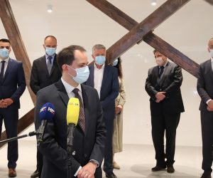ibenik, 10.05.2021 - Ministar pravosuða i uprave Ivan Malenica predstavio je reforme i investicije Nacionalnog plana za oporavak i otpornost unutar podkomponente koja se odnosi na javnu upravu i pravosuðe.  foto HINA/ ibenikIN/ Marko PODRUG/ ik