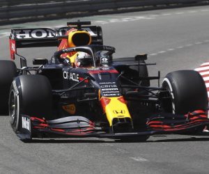 epa09214488 Dutch Formula One driver Max Verstappen of Red Bull Racing in action during the first practice session of the Formula One Grand Prix of Monaco at the Circuit de Monaco in Monte Carlo, 20 May 2021. The Formula One Grand Prix of Monaco will take place on 23 May 2021.  EPA/SEBASTIEN NOGIER