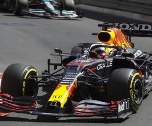 epa09215053 Dutch Formula One driver Max Verstappen of Red Bull Racing in action during the second practice session of the Formula One Grand Prix of Monaco at the Circuit de Monaco in Monte Carlo, 20 May 2021. The Formula One Grand Prix of Monaco will take place on 23 May 2021.  EPA/SEBASTIEN NOGIER