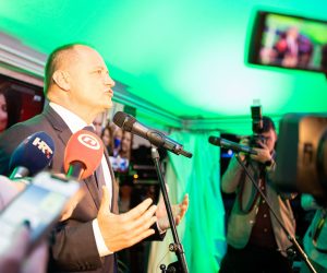 Rijeka, 30.05.2021. - Lokalni izbori 2021.,  izborni stožer nezavisnog kandidata za gradonačelnika Davora Štimca.
Na fotografiji Davor Štimac.
foto HINA/ CROPIX / Matija Đanješić / POOL/ ml
