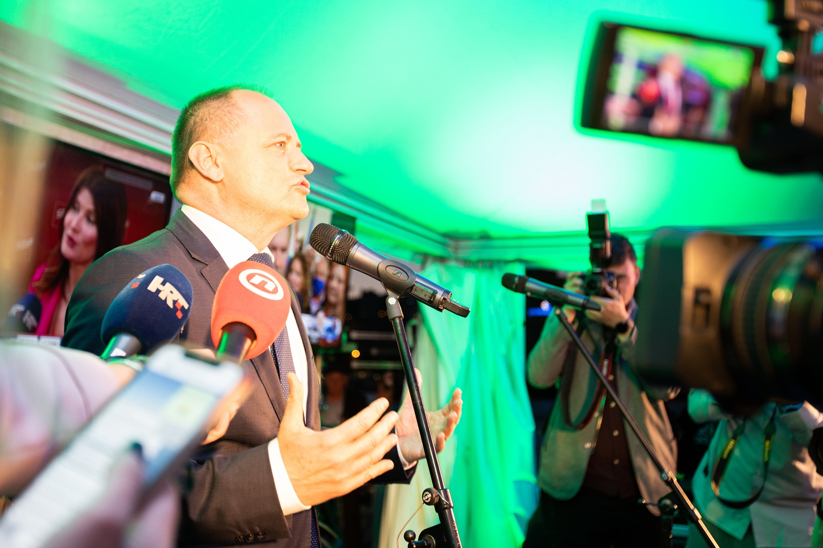 Rijeka, 30.05.2021. - Lokalni izbori 2021.,  izborni stožer nezavisnog kandidata za gradonačelnika Davora Štimca.
Na fotografiji Davor Štimac.
foto HINA/ CROPIX / Matija Đanješić / POOL/ ml