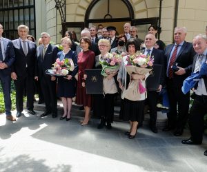 Zagreb, 31.05.2021 -  U povodu Dana Grada Zagreba održala se svečanost dodjele javnih priznanja Grada Zagreba. Dodijelila se Nagrada Grada Zagreba, Nagrada Zagrepčanka godine i Medalja Grada Zagreba.
foto HINA/ Edvard ŠUŠAK/ es