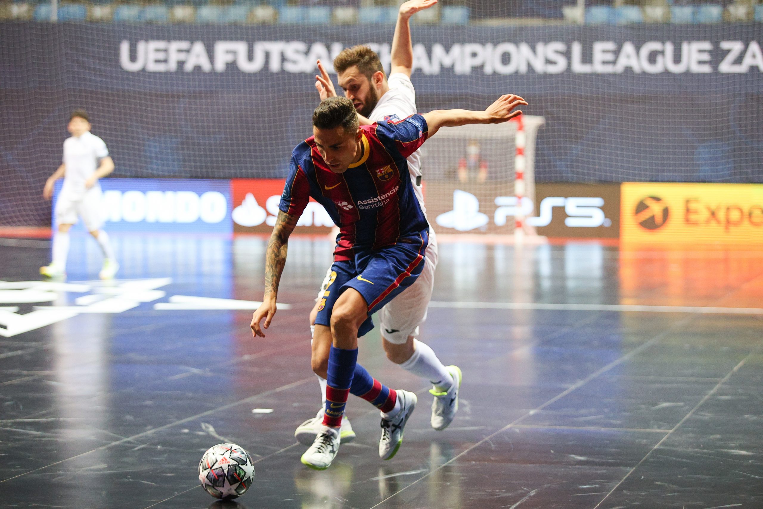 01.05.2021., dvorana Kresimir Cosic, Zadar - Zavrsni turnir UEFA Lige prvaka u futsalu, polufinale, Barca - Kairat Almaty. Photo: Marko Dimic/PIXSELL
