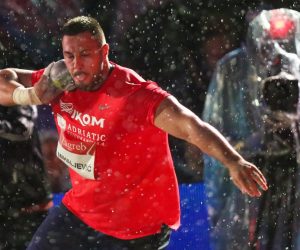 02.09.2019., Zagreb - IAAF World Challenge Zagreb 2019. - 5. memorijal Ivana Ivancica - natjecanje u bacanje kugle. Najbolji svjetski bacaci kugle natjecu se pokraj gradskih fontana i Nacionalne i sveucilisne knjiznice. Filip Mihaljevic Photo: Marko Prpic/PIXSELL