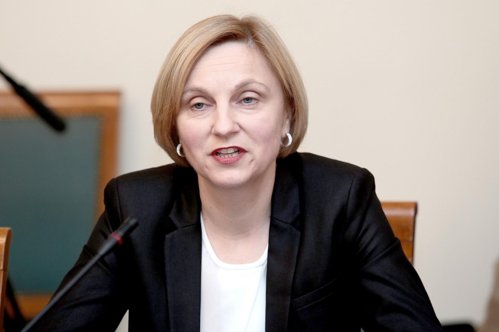 03.06.2014., Zagreb -13. sjednica Nacionalnog vijeca za pracenje suzbijanja korupcije u Hrvatskom saboru. Na sjednici se raspravljalo o izvjescima DORH-a i policije. Tamara Laptos. 
Photo: Patrik Macek/PIXSELL