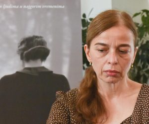 03.07.2019., Zagreb - U Muzeju prekinutih veza odrzano je predstavljanje novog filma redateljice Dane Budisavljevic "Dnevnik Diane Budisavljevic". Glavnu ulogu u filmu igra Alma Prica, a producentica je Olinka Vistica. Alma Prica. 
Photo: Davorin Visnjic/PIXSELL