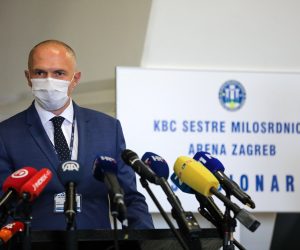 03.11.2020., Zagreb - Predstavljanje operativnog stozera Arene Zagreb za pomoc zdravstvenom sustavu RH u razdoblju COVID-19 pandemije. Doktor Davor Vagic Photo: Emica Elvedji/PIXSELL