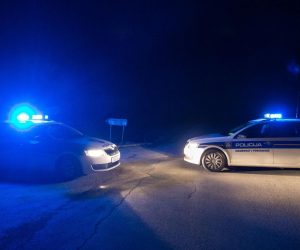 04.02.2016., Ivanic Grad -  Zbog prometne nesrece sa smrtnim ishodom policija je blokirala promet Zutickom ulicom u Ivanic Gradu.
Photo: Davor Puklavec/PIXSELL