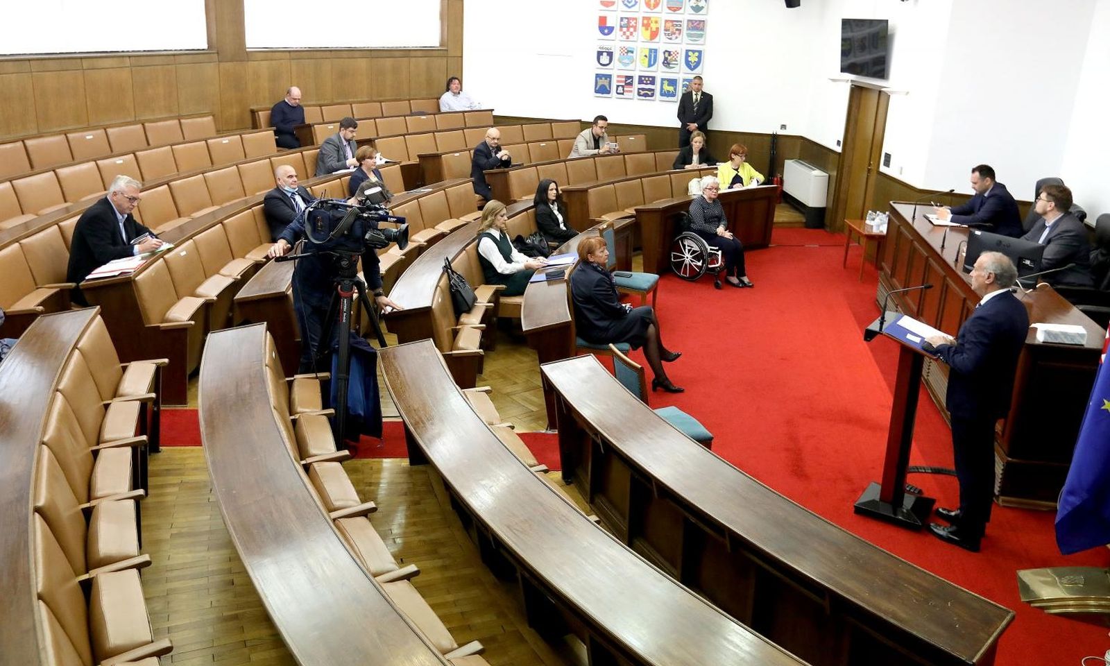 06.05.2020., Zagreb - Odbor za pravosudje na svojoj je 67. sjednici raspravljao je prijedlogu odluke o imenovanju Zlate Hrvoj Sipek glavnom drzavnom odvjetnicom Republike Hrvatske. Photo: Patrik Macek/PIXSELL