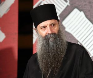 06.09.2018., Sibenik - Na drugoj veceri sestog Festivala alternative i ljevice Šibenik Falis odrzan je okrugli stol na temu Bog na razmedji vjere i ideologije. Mitropolit Porfirije Peric Photo: Dusko Jaramaz/PIXSELL