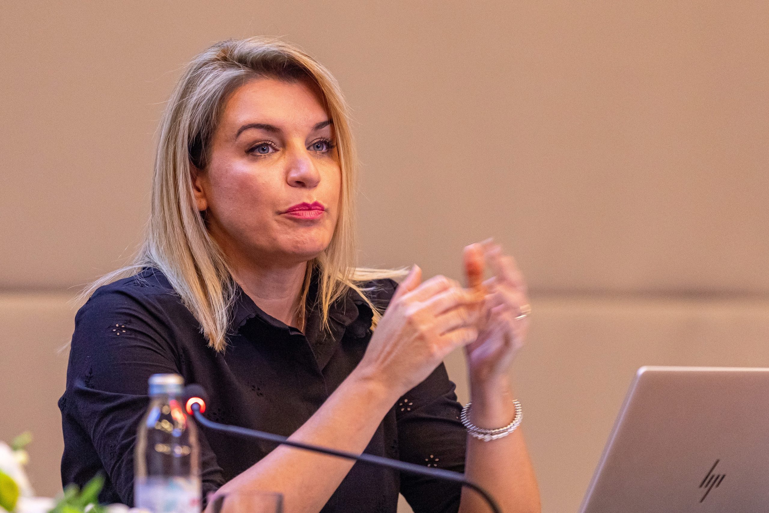 10.05.2021..,Rovinj  - 
Ministrica turizma i sporta Nikolina Brnjac danas je u Rovinju predstavila nacrt podkomponente "Razvoj odrzivog, inovativnog i otpornog turizma", koja je dio komponente Gospodarstvo u Nacionalnom planu za oporavak i otpornost koji je kreiran kao odgovor na pandemiju koronavirusa.
Photo: Srecko Niketic/PIXSELL