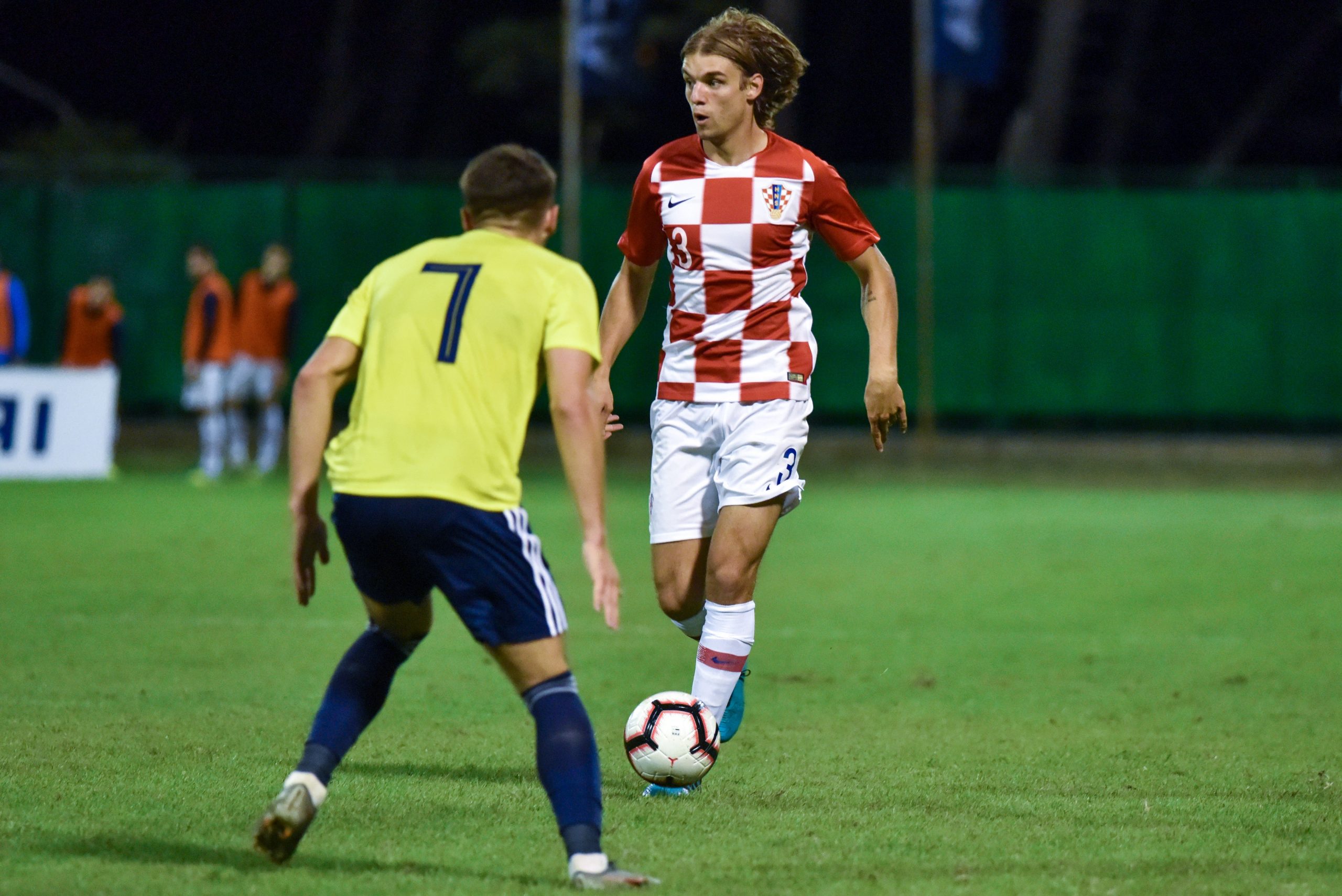 10.09.2019., stadion Subicevac, Sibenik - Kvalifikacijska utakmica za U-21 Europsko prvenstvo, skupina 4, Hrvatska - Skotska. Borna Sosa Photo: Hrvoje Jelavic/PIXSELL