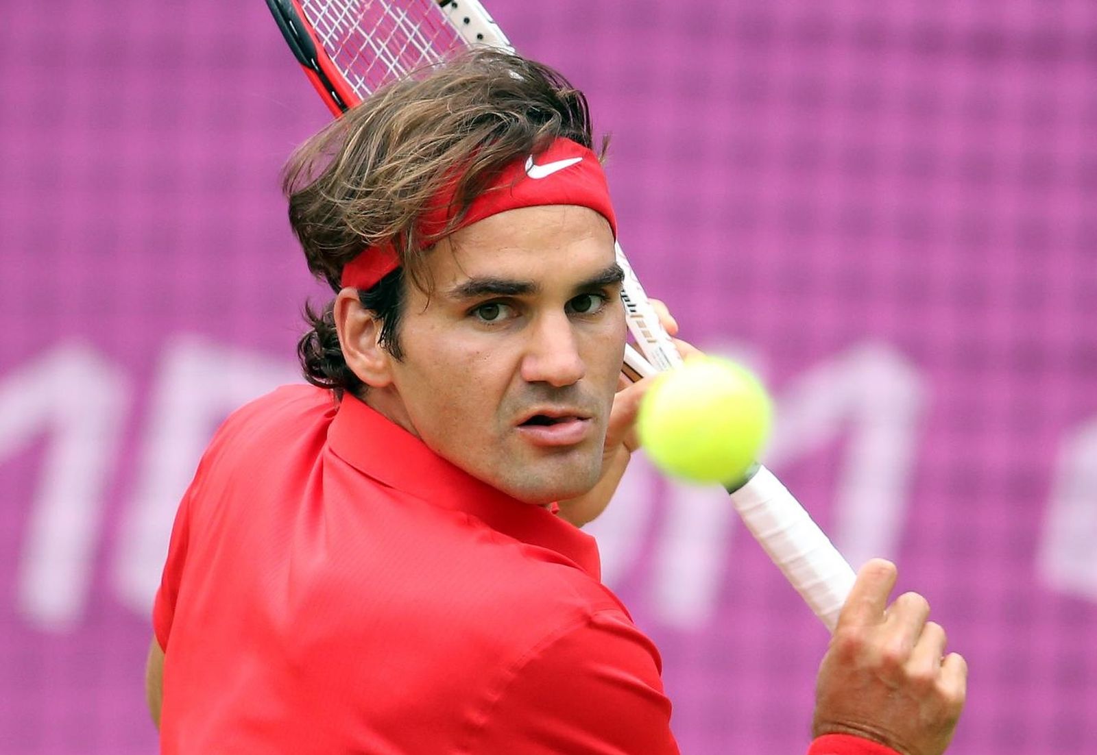 01.08.2012., Engleska, London - Olimpijske igre London 2012. Wimbledon, Roger Federer pobjedom nad Denisom Istominom izborio je cetvrtfinale.
Photo: Sanjin Strukic/PIXSELL