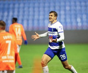 14.03.2021.Sibenik- Stadion Subicevac prva nogometna Hrvatska liga HNK Sibenik NK Osjek. Ivan Santini  Photo: Marko Dimic/PIXSELL
