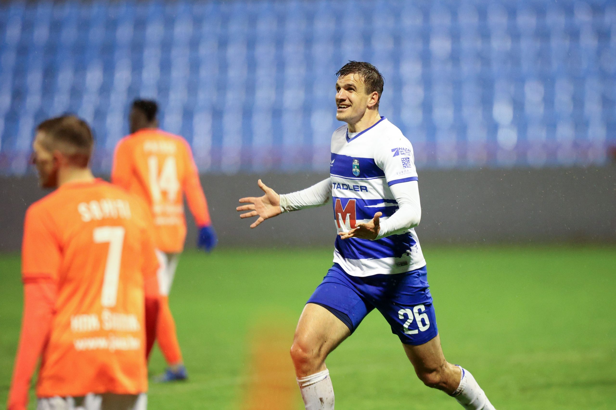 14.03.2021.Sibenik- Stadion Subicevac prva nogometna Hrvatska liga HNK Sibenik NK Osjek. Ivan Santini  Photo: Marko Dimic/PIXSELL