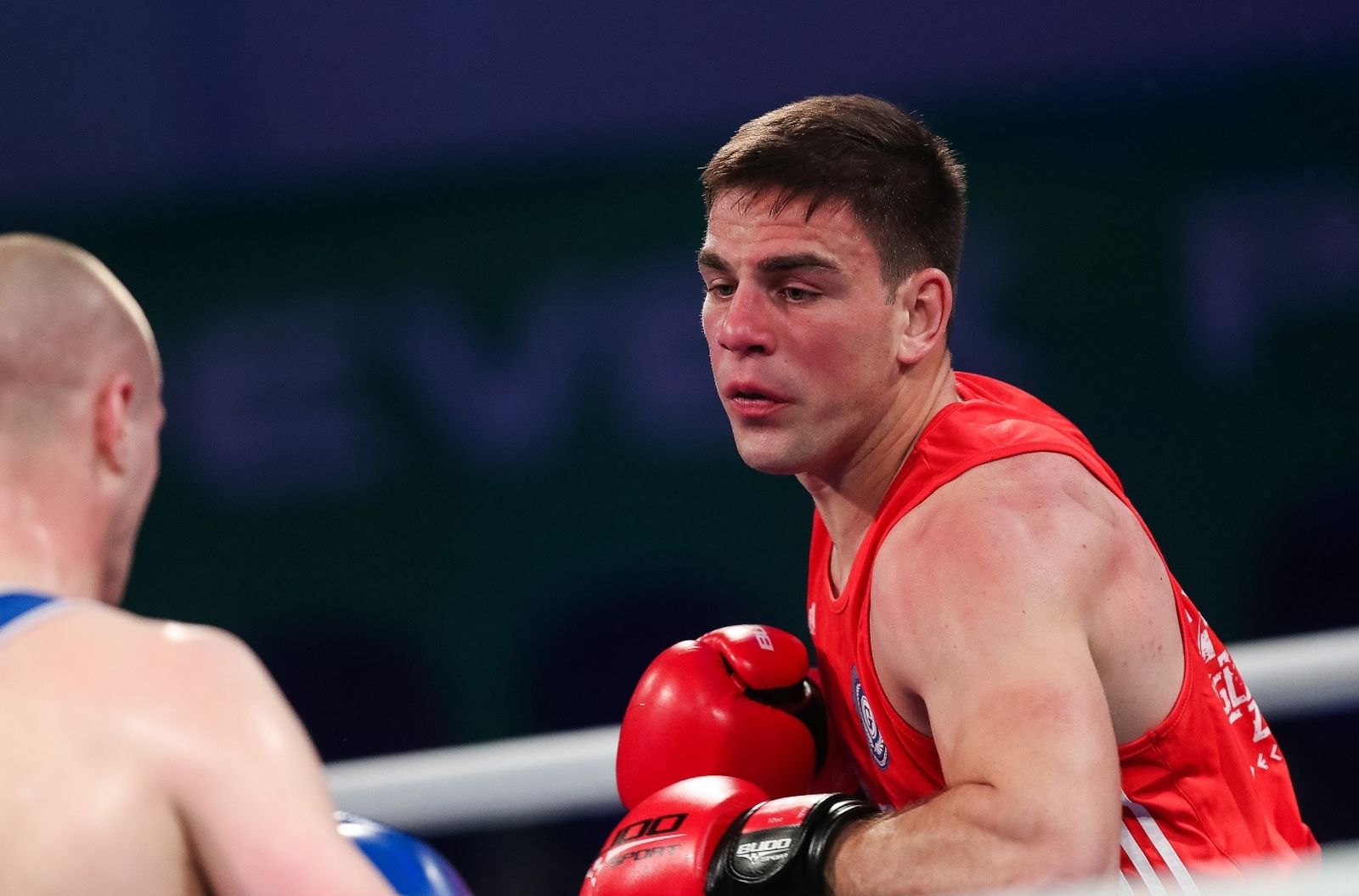 14.03.2021., Boksacki centar, velesajam Zagreb - 31. prvenstvo Hrvatske u boksu za seniore i senirke. Finalna borba, muskarci do 91 kg, Zvonimir Rebol i Toni Filipi.
Photo: Luka Stanzl/PIXSELL