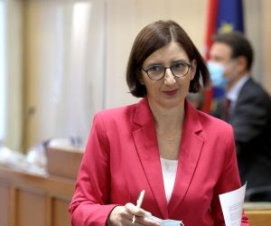 14.04.2021., Zagreb - Sabor je 7. sjednicu nastavio raspravom o Informaciji o Sazetku nacrta nacionalnog plana oporavka i otpornosti 2021. - 2026. koju podnosi Vlada Republike Hrvatske. Marijana Puljak Photo: Patrik Macek/PIXSELL