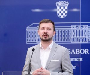 14.04.2021., Zagreb - Na konferenciji za medije zastupnik Davor Nadji govorio je o temi "Nacionalni plan oporavka i otpornosti".
Photo: Patrik Macek/PIXSELL