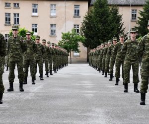 14.05.2021., Pozega - Svecanost polaganja prisege 30. narastaja rocnih vojnika na dragovoljnom vojnom osposobljavanju u vojarni "12. Brigade HV". Photo: Ivica Galovic/PIXSELL