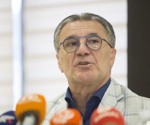 16.03.2021. Mostar, Bosna i Hercegovina - Zdravko Mamic nakon potvrdjene zatvorske kazne sazvao konferenciju za medije.
Photo: Denis Kapetanovic /PIXSELL