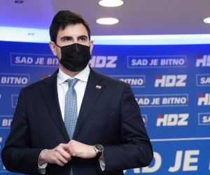 16.05.2021., Zagreb - Izborni stozer kandidata HDZ-a, HSLS-a i HSU-a za gradonacelnika Zagreba Davora Filipovica u sredisnjici HDZ-a na Trgu zrtava fasizma 4. Marko Milic Photo: Emica Elvedji/PIXSELL