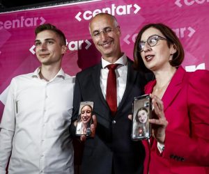 16.05.2021., Split - Izborni stozer kandidata Centra za gradonacelnika Splita Ivice Puljaka.

Photo: Milan Sabic/PIXSELL