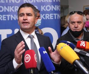 16.05.2021.,Split- Vice Mihanovic nakon ulaska u drugi krug dao izjave za medije.
Photo:Ivo Cagalj/PIXSELL
