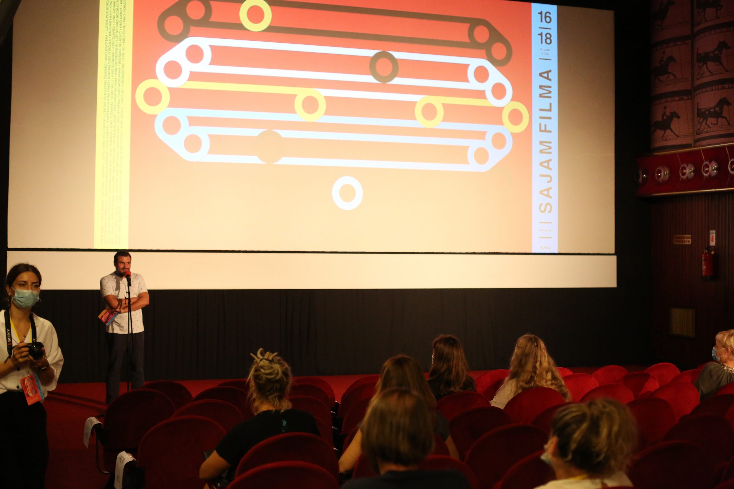 16.09.2020., Rijeka - Okupljanje clanova Hrvatske mreze neovisnih kinoprikazivaca na otvorenju Sajma filma u Art kinu u organizaciji Kino Mreze, Hrvatskog audio vizuelnog centra i Art KIna. Sajam su otvorili: Chris Marcich ravnatelj HAVC-a, Alen Munitic predsjednik Kino mreze i  SlobodankaMiskovic ravnateljica Art-kina.
Photo:Goran Kovacic/PIXSELL