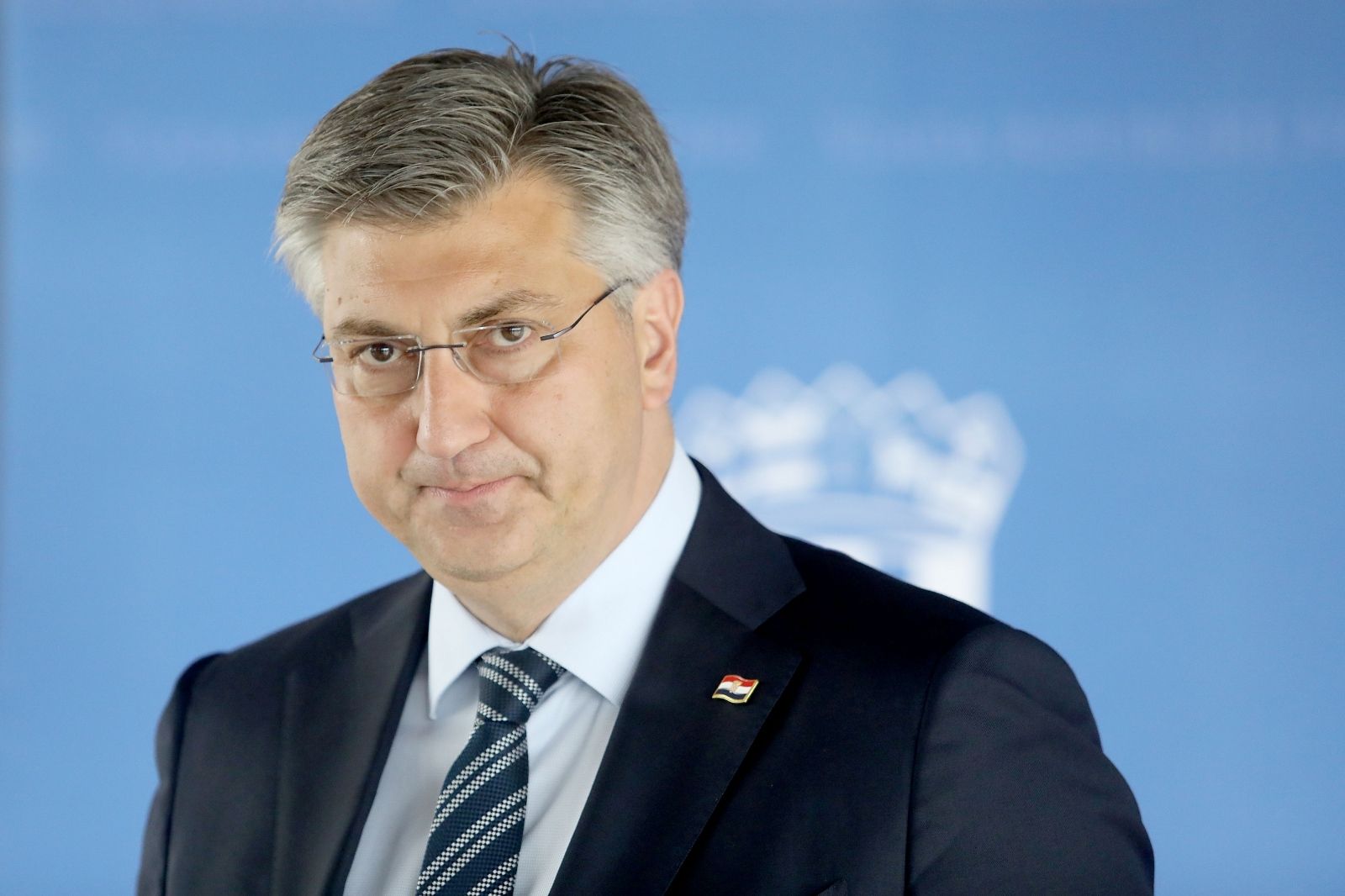 17.05.2021., Zagreb - Predsjednik Vlade Andrej Plenkovic sudjelovao je na sjednici Gospodarsko socijalnog vijeca koja je odrzana u zgradi Nacionalne i sveucilisne knjiznice. 
Na sjednici se raspravljalo o reguliranju rada nedjeljom kroz Zakon o trgovini, Akcijskom planu za provedbu Europskog stupa socijalnih prava te revidiranim EU smjernicama za regionalne potpore. Nakon sjednice sudionici su dali izjave za medije.
Photo: Patrik Macek/PIXSELL