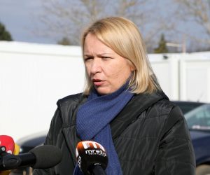 18.01.2021., Sisak - Kontejnersko naselje u Ulici Ivana Sistrovica u Sisku u kojem su smjesteni Siscani ciji su domovi stradali u potresu. Gradonacelnica Kristina Ikic-Banicek dala je izjavu oko stanja naselja tj. neadekvatnog smjestaja. Photo: Edina Zuko/PIXSELL