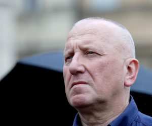 19.05.2020., Zagreb - Na Trgu svetog Marka odrzana je konferencija za medije stranke s Imenom i Prezimenom povodom raspustanja Sabora, izbora glavne drzavne odvjetnice i drugih kadrovskih rjesenja zadnjeg dana mandata. Boro Nogalo. Photo: Patrik Macek/PIXSELL