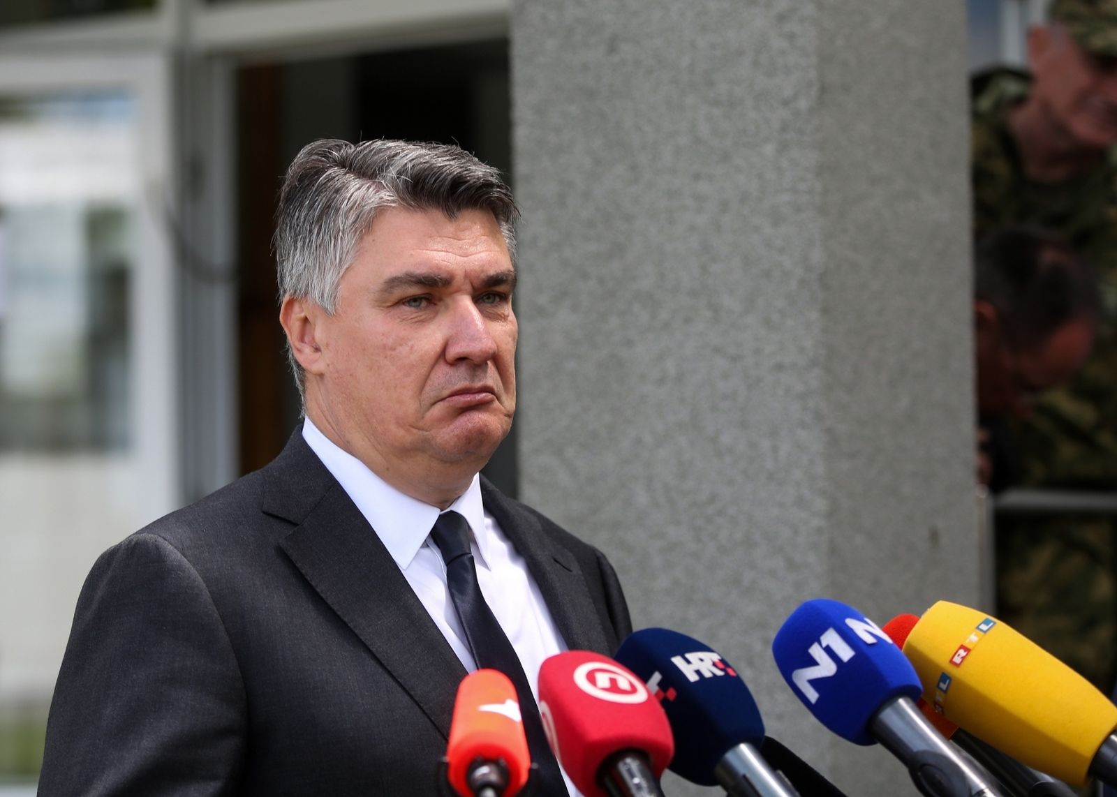 20.05.2021., Zagreb - U vojarni "1. gardijske brigade Tigrovi - Croatia" odrzana je 19. obljetnica ustrojavanja Zapovjednistva za potporu. Predsjednik RH Zoran Milanovic Photo: Zeljko Hladika/PIXSELL