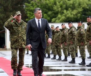 20.05.2021., Zagreb - U vojarni "1. gardijske brigade Tigrovi - Croatia" odrzana je 19. obljetnica ustrojavanja Zapovjednistva za potporu. Predsjednik RH Zoran Milanovic Photo: Zeljko Hladika/PIXSELL
