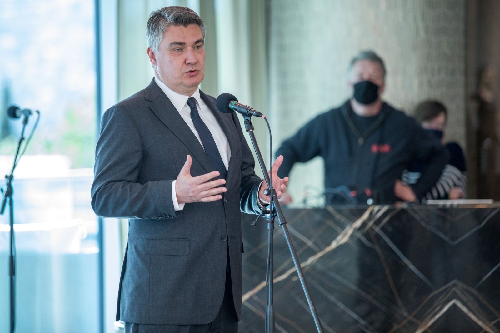 20.5.2021. Rijeka - Predsjednik Republike sudjelovao je na svecanosti prigodom  zavrsetka investicije tvrtke JTH Costabella.  Photo: Nel PavleticPIXSELL