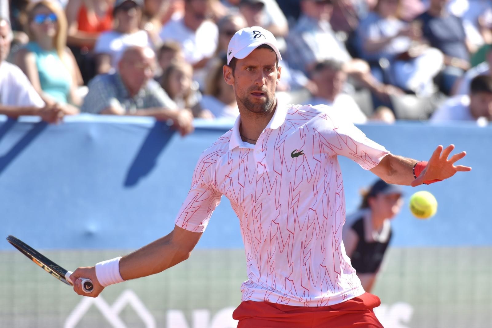 20.06.2020., Zadar - Teniski turnir Adria tour: Novak Djokovic i Pedja Krstin. 
Photo: Dino Stanin/PIXSELL