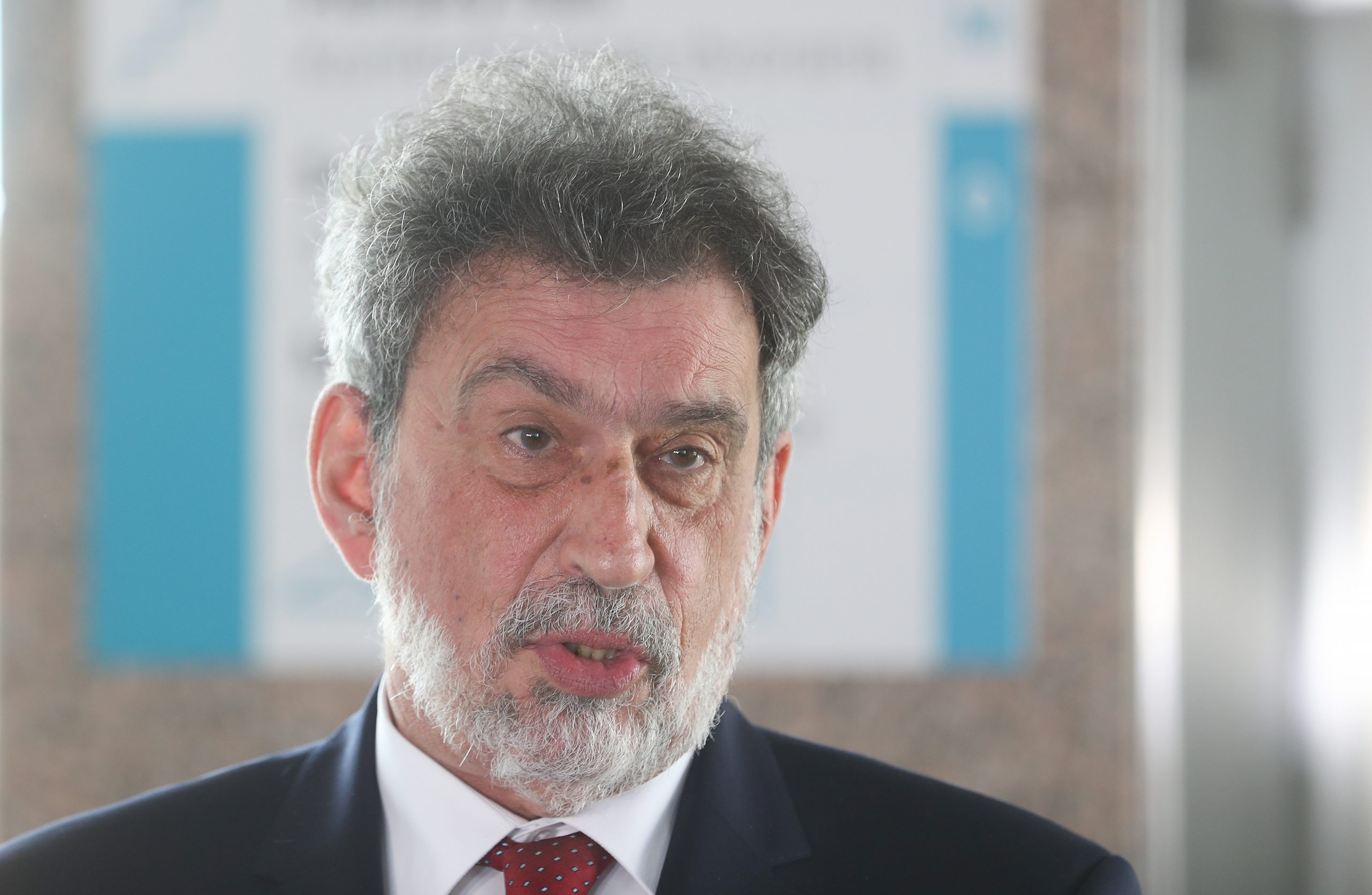 21.04.2021., Zagreb - Ministri RH se obratili medijima prije pocetka sjednice Vlade u Nacionalnoj i sveucilisnoj knjiznici. Photo: Zeljko Lukunic/PIXSELL