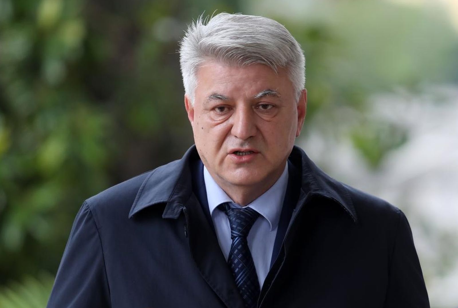 22.02.2021., Rijeka - Redovita tjedna konferencija za medije zupana Primorsko-goranske zupanije ispred Pomorskog i povijesnog muzeja Hrvatskog primorja. Zupan Zlatko Komadina Photo: Goran Kovacic/PIXSELL