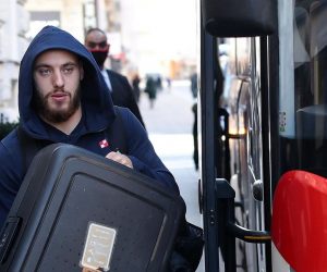 23.03.2021., Zagreb - Hrvatska nogometna reprezantacija autobusom je krenula iz Amadria Park Hotel Capitala u Ljubljanu gdje igramo kvalifikacijsku utakmicu za odlazak na SP u Katar. 
Photo: Goran Stanzl/PIXSELL