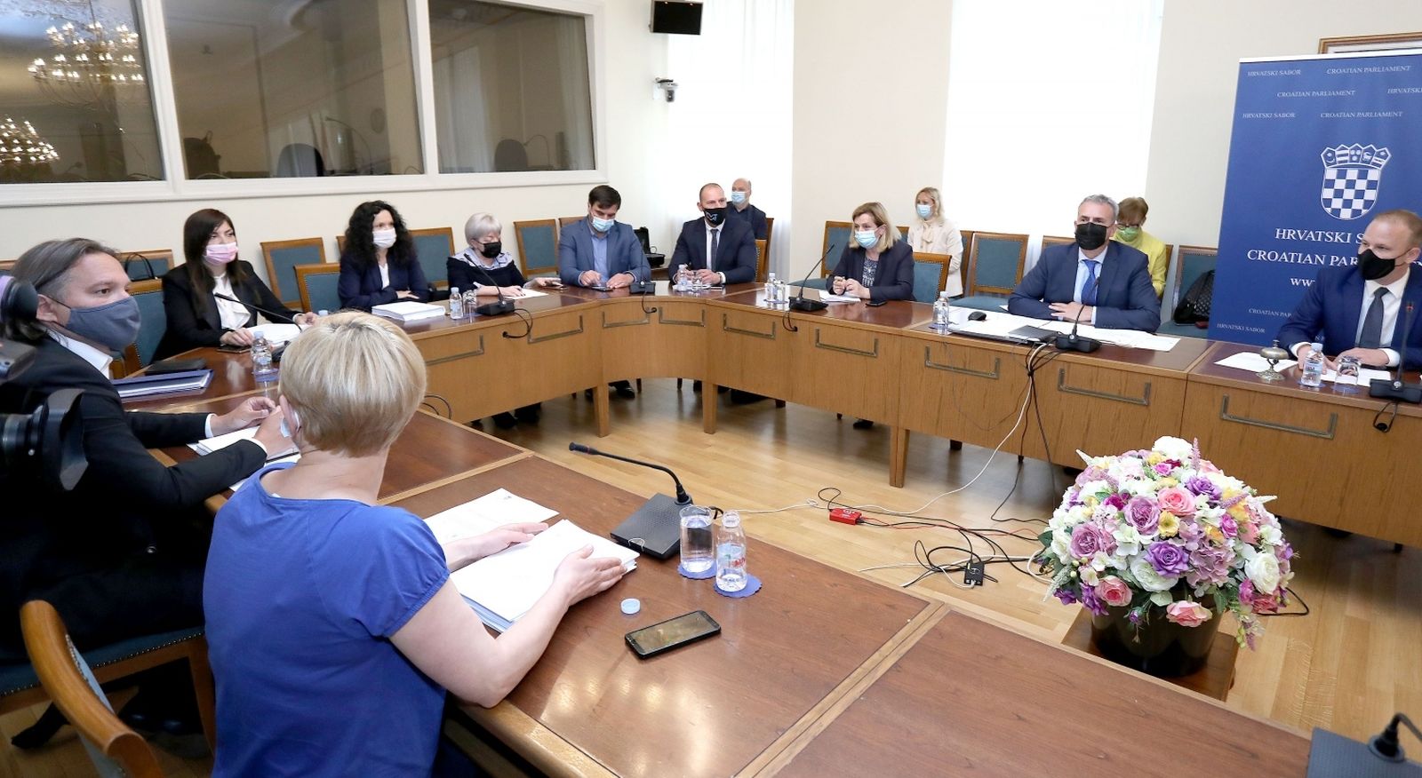 25.05.2021., Zagreb -U Saboru je pocela 16. sjednica Odbora za pravosudje, na kojoj se raspravlja o izboru predsjednika Vrhovnog suda Republike Hrvatske . 
Photo: Patrik Macek/PIXSELL