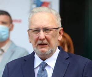 25.05.2021., Josipdol - Konferencija za medije o financiranju projekta "Razminiranje i zastita suma na krsu u Natura 2000 podrucjima u jugozapadnom dijelu Karlovacke zupanije - Karlovac KARST". Davor Bozinovic, potpredsjednik Vlade i ministar unutarnjih poslova Photo: Kristina Stedul Fabac/PIXSELL