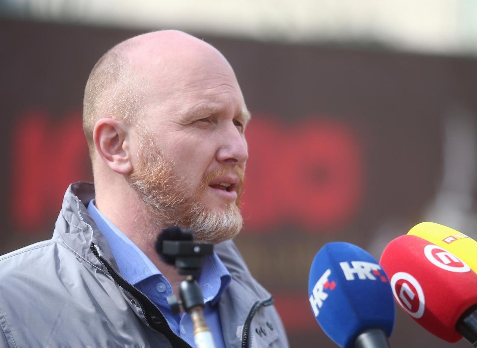 27.03.2021., Zagreb - Kandidat za zamjenika gradonacelnika Zagreba Renato Petek dao je izjavu medijima na temu rjesenja problema stanovnika Gradske cetvrti Crnomerec. Photo: Matija Habljak/PIXSELL
