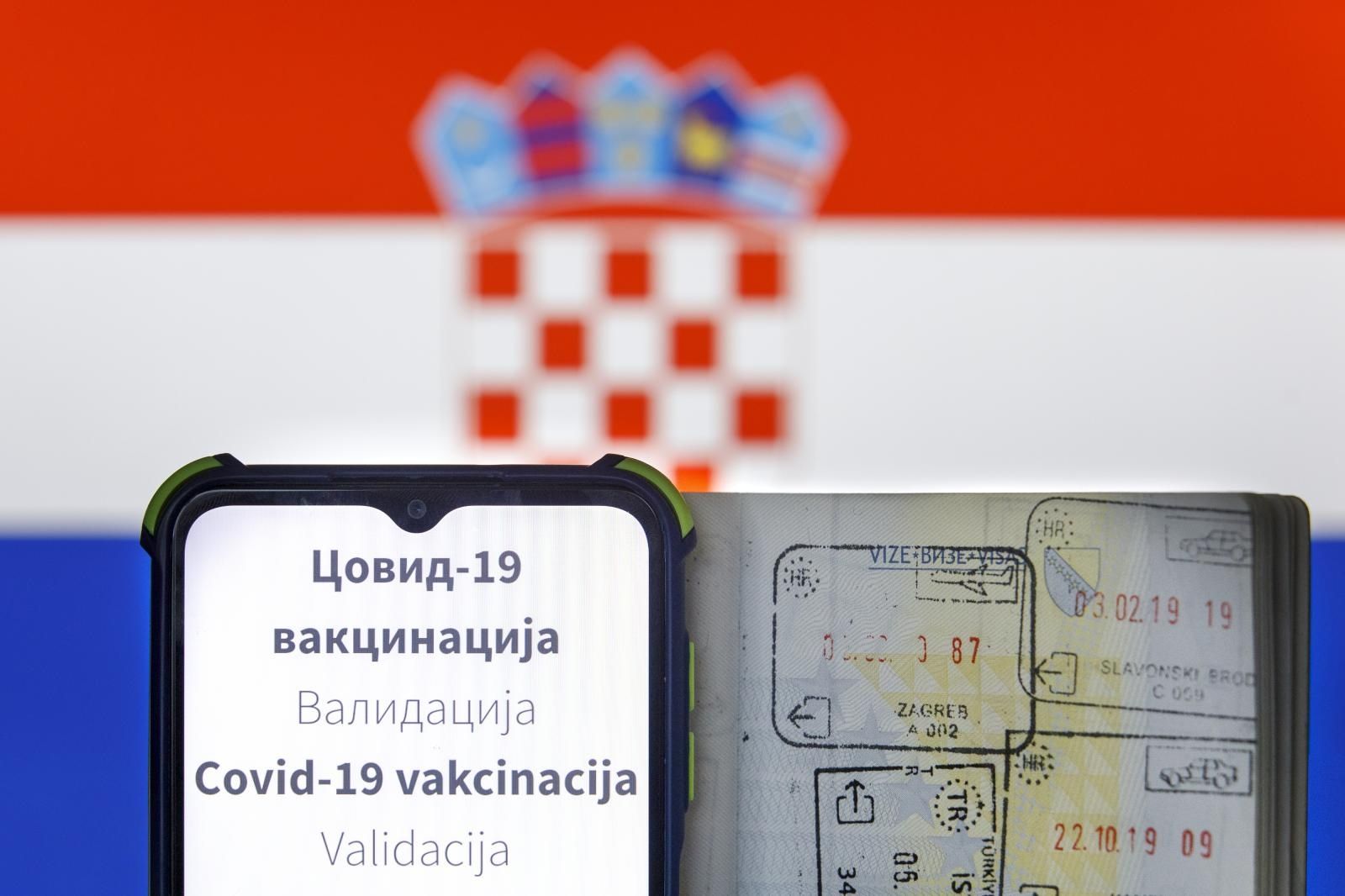 27.04.2021., Sarajevo, Bosna i Hercegovina - Ilustracija za Covid-putovnice.
Photo: Armin Durgut/PIXSELL
