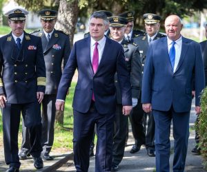 28.04.2021.,Borovo - Predsjednik Republike Zoran Milanovic polozio je vijenac kod Spomen-obiljezja poginulim redarstvenicima u Borovu uoci 30. obljetnice pogibije 12 redarstvenika. Photo: Davor Javorovic/PIXSELL
