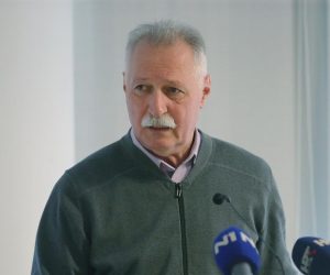29.11.2019., Zagreb - Konferencija za medije Sindikata hrvatskih ucitelja i Nezavisnog sindikata zaposlenih u srednjim skolama Hrvatske na temu strajka u osnovnim i srednjim skolama. predsjednik Nezavisnog sindikata zaposlenih u srednjim skolama Hrvatske Branimir Mihalinec Photo: Dalibor Urukalovic/PIXSELL