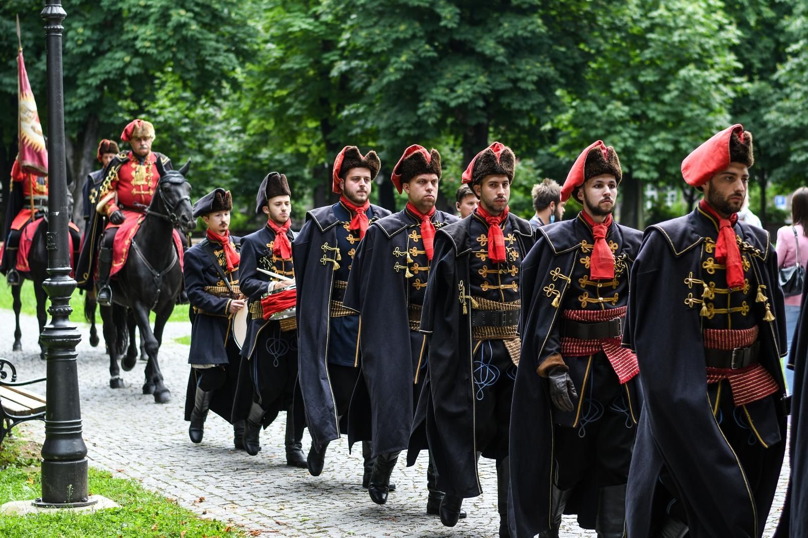 30.5.2021., Zagreb - Kravat pukovnija vratila se na zagrebacke ulice
Photo: Zoe Sarlija/PIXSELL