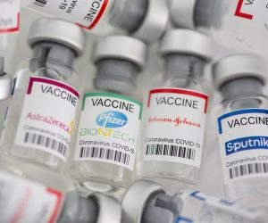 FILE PHOTO: Vials labelled "AstraZeneca, Pfizer - Biontech, Johnson&Johnson, Sputnik V coronavirus disease (COVID-19) vaccine" are seen in this illustration picture FILE PHOTO: Vials labelled "AstraZeneca, Pfizer - Biontech, Johnson&Johnson, Sputnik V coronavirus disease (COVID-19) vaccine" are seen in this illustration picture taken May 2, 2021. REUTERS/Dado Ruvic/Illustration//File Photo DADO RUVIC