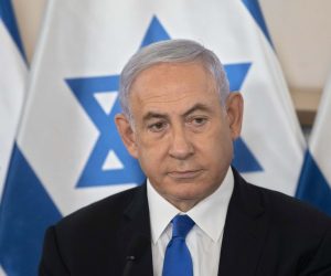 epa09211292 Israeli Prime Minister Benjamin Netanyahu looks on during a briefing to ambassadors to Israel at the Hakirya military base in Tel Aviv, Israel, 19 May 2021. In response to days of violent confrontations between Israeli security forces and Palestinians in Jerusalem, various Palestinian militant factions in Gaza launched rocket attacks since 10 May that killed at least 12 Israelis to date. The Palestinian health ministry said that at least 213 Palestinians, including 61 children, were killed in the retaliatory Israeli airstrikes.  EPA/SEBASTIAN SCHEINER / POOL
